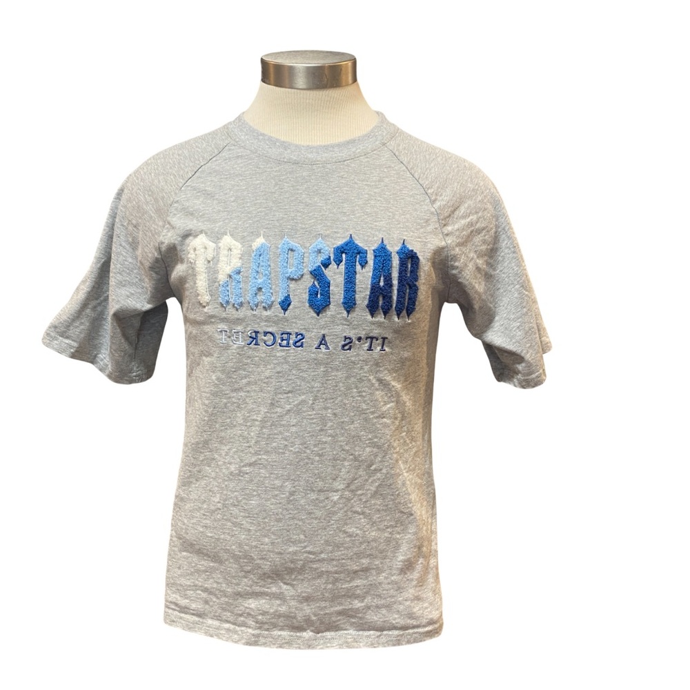 Trapstar Chenille Decoded Grey t-shirt sz M